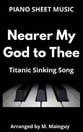 Nearer My God to Thee piano sheet music cover